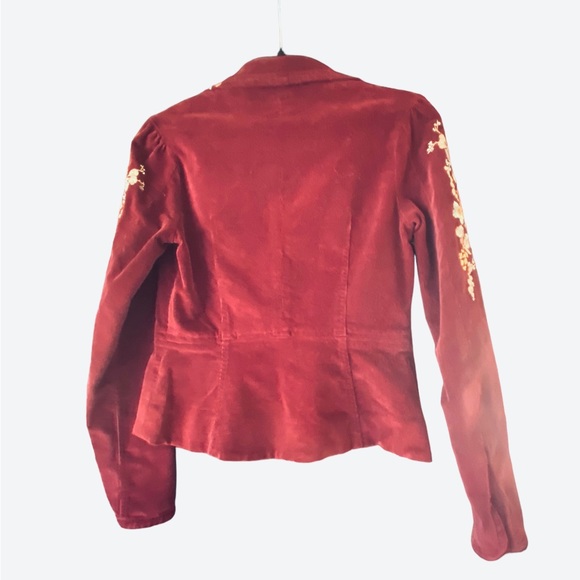 True Meaning Embroidered corduroy jacket Small - Picture 2 of 5